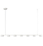8265/7 COMFI LN26 234 металл, белый Светильник подвесной GX53 LED 7*7W 220V TORINA