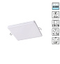 358150 SPOT NT19 563 белый Встраиваемый светильник IP20 LED 4000K 18W 85 - 265V MON