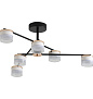8403/6C COMFI LN 000 черный/золотой, металл/акрил Светильник потолочный GX53 LED 6*7W 220V CHARLY