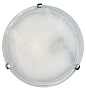 153/K хром GLASSI SN 185 Светильник стекло/белое E27 2*60Вт D300 DUNA
