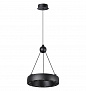 359396 OVER NT24 278 черный Светильник подвесной светодиодный, длина провода 2м IP20 LED 12W вниз/5W вверх 220V 1360Лм 3000K TURN