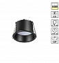 359233 SPOT NT23 536 черный Светильник встраиваемый светодиодный IP20 LED 6W 220V 360Лм 3000К TRAN