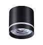 358491 OVER NT20 448 черный Светильник накладной IP20 LED 4000K 12W 220V ARUM