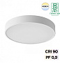 7757/36L MITRA LED SN 539 Светильник металл/акрил/белый LED (30Вт+6Вт) 4000K+4000K D400 IP20 подсветка QUASAR