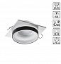 370788 SPOT NT21 594 белый/черный Светильник встраиваемый влагозащищенный IP44 GU10 9W 220V WATER