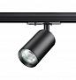 370965 PORT NT23 292 черный Светильник однофазный трехжильный трековый GU10 50W 220V PIPE