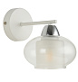 8445/1W COMFI LN27 000 белый, хром/белый, прозрачный металл/стекло Бра E27 40W 220V CLAUDE