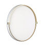 7646/DL PALE SN 189 Светильник пластик/белый/золотой LED 48Вт 4000К D390 IP43 OLIDI WHITE