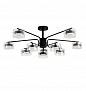8349/10C COMFI LN26 232 черный/прозрачный, металл/стекло Светильник потолочный LED GX53 10*7W 220V NATALINA