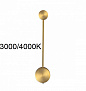 7009/5WL HIGHTECH ODL25 273 античная бронза/металл/акрил Настенный светильник LED 3000/4000K тумблер на корп. 5W 220V CRI > 90 SATELLITE