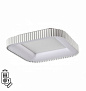 7767/56L AVRA LED SN 578 Светильник металл/белый LED (56Вт+14Вт) 3000-6000K 500х500 IP43 пульт ДУ+подсветка SHARMEL
