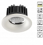 357602 SPOT NT18 532 белый Встраиваемый светильник IP44 LED 3000K 10W 100-265V DRUM