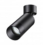 370869 OVER NT22 469 черный Светильник накладной IP20 GU10 9W 220V SLIM