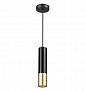 3876/1L HIGHTECH ODL19 399 черный с золотом Подвесной светильник GU10 1*50W 220V KIKO