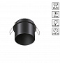 370935 SPOT NT22 514 черный Встраиваемый светильник IP20 GU10 50W 220V BUTT