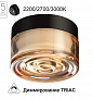 7158/6CL HIGHTECH ODL26 493 Настенно-потолочный светильник черный/янтарный/стекло/поликарбонат IP65 LED 6W 410Лм 2200/2700/3000K 120° 220-240V RONDA